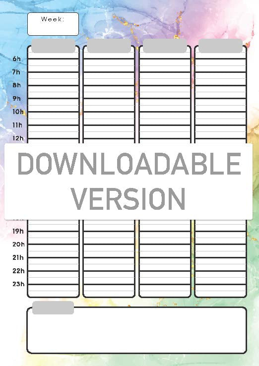 The Undated planner - Downloadable Version